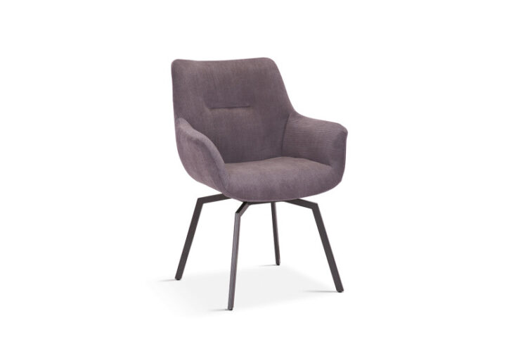 Chaise pivotante en velours "Modest" - Image 2