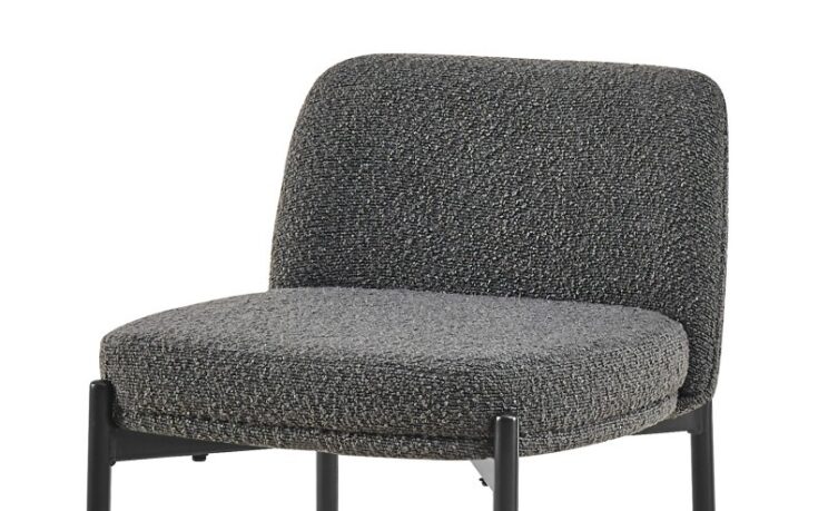 Tabouret de bar en tissu bouclé "Ella" - Image 2
