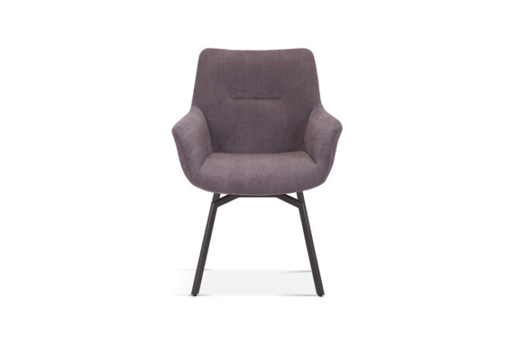 Chaise pivotante en velours "Modest" - Image 3
