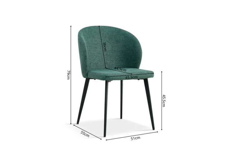 Chaise en tissu "Toledo" - Image 8