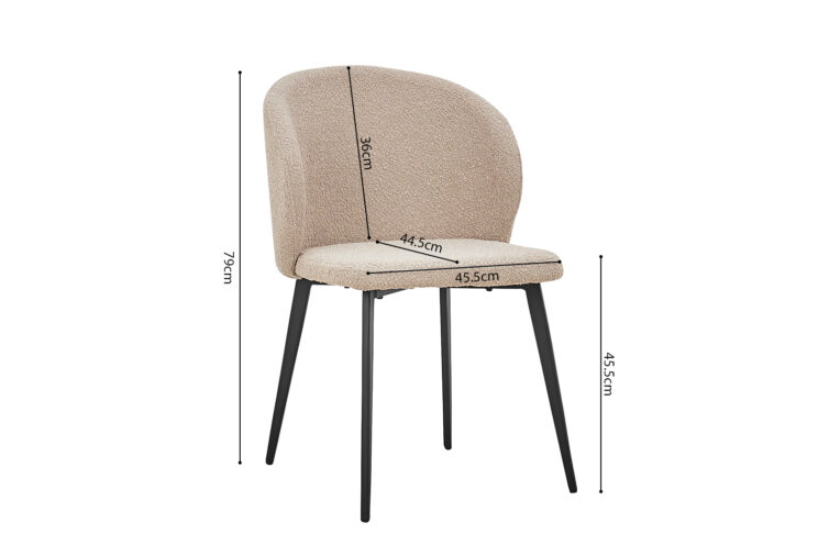 Chaise en tissu "Toledo" - Image 9