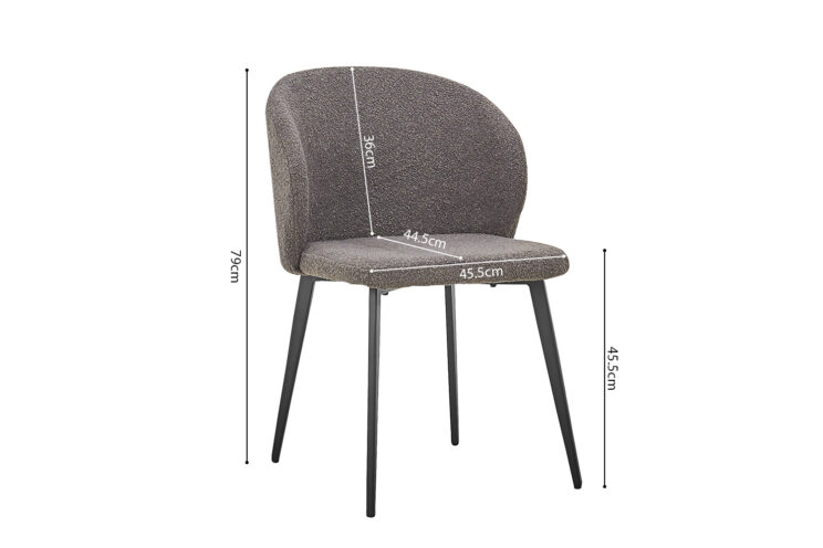 Chaise en tissu "Toledo" - Image 9