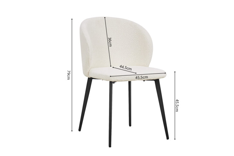 Chaise en tissu "Toledo" - Image 9