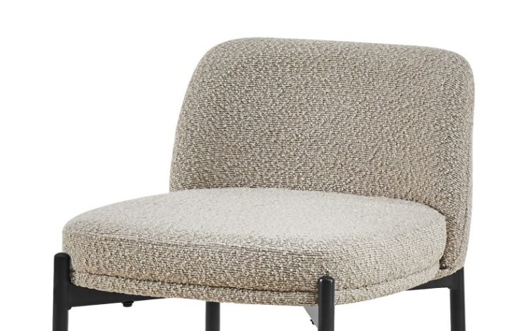 Tabouret de bar en tissu bouclé "Ella" - Image 4