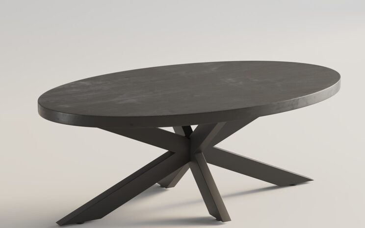 Table basse ovale en manguier "Mangolia" - Image 2