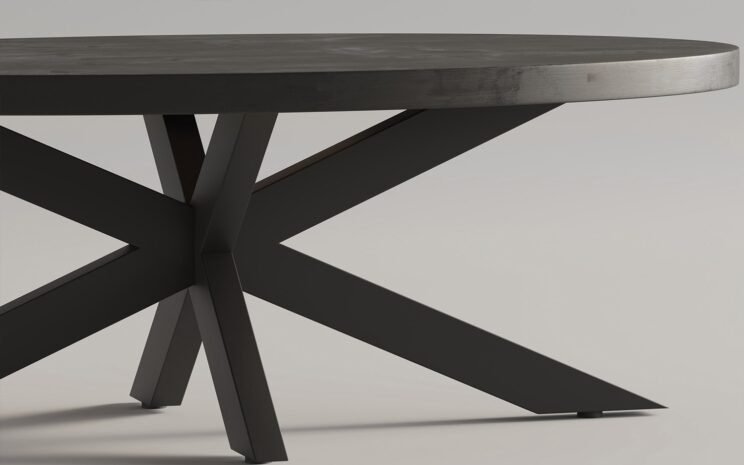 Table basse ovale en manguier "Mangolia" - Image 4