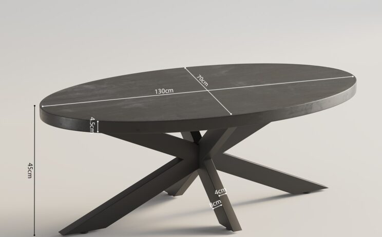 Table basse ovale en manguier "Mangolia" - Image 5