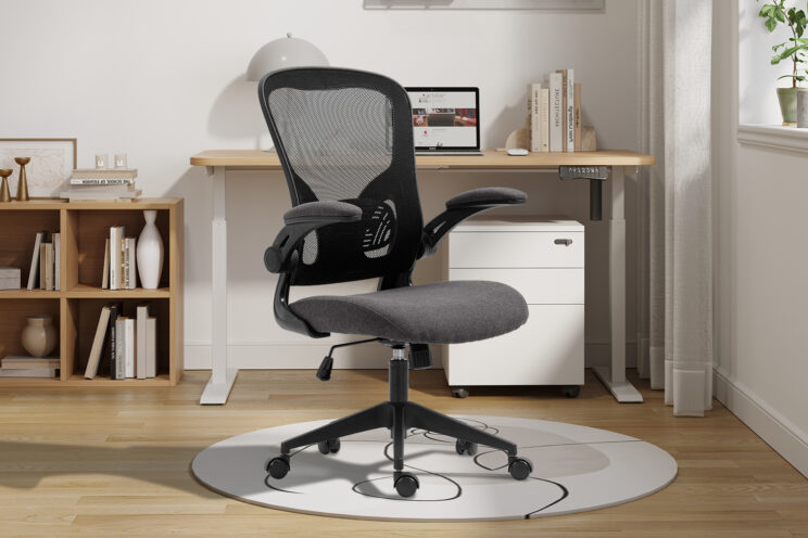 Chaise de bureau noir/gris "Marcos"