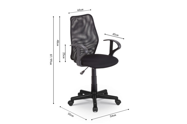 Chaise de bureau noir "Job" - Image 6