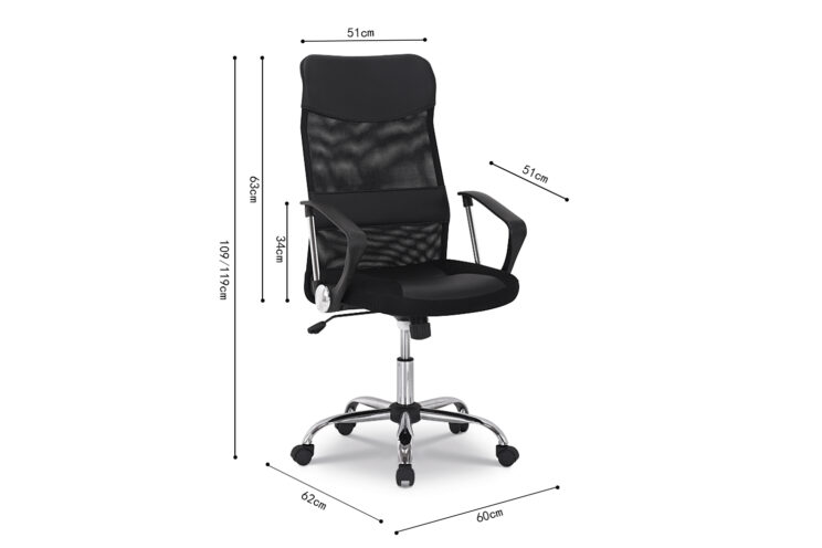 Chaise de bureau noir "Max" - Image 7