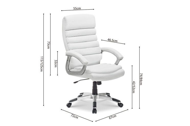 Chaise de bureau en PU "Kennedy" - Image 8