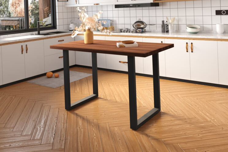 Table haute en manguier "Nicola"