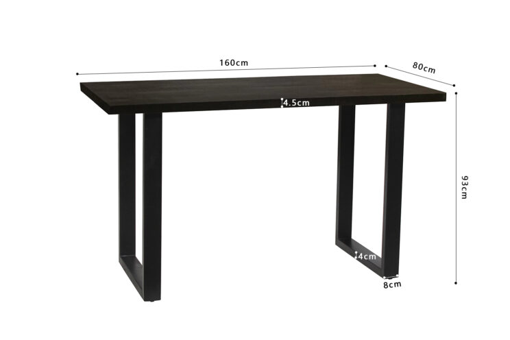 Table haute en manguier "Nicola" - Image 6