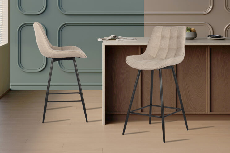 Tabouret en tissu "Ariba" - Image 2