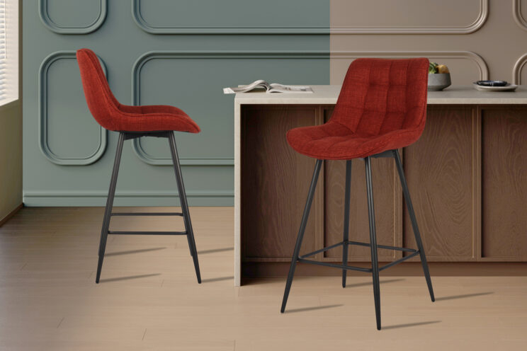 Tabouret en tissu "Ariba" - Image 2
