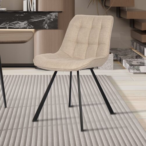 Chaise en tissu "Ariba"