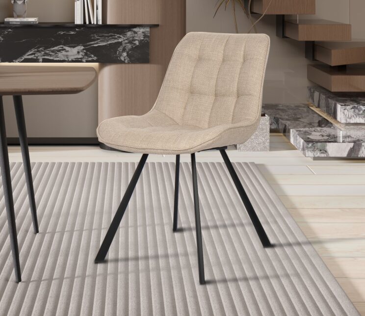 Chaise en tissu "Ariba"