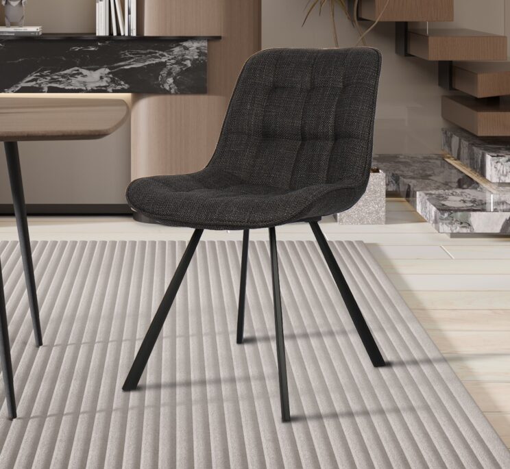 Chaise en tissu "Ariba"