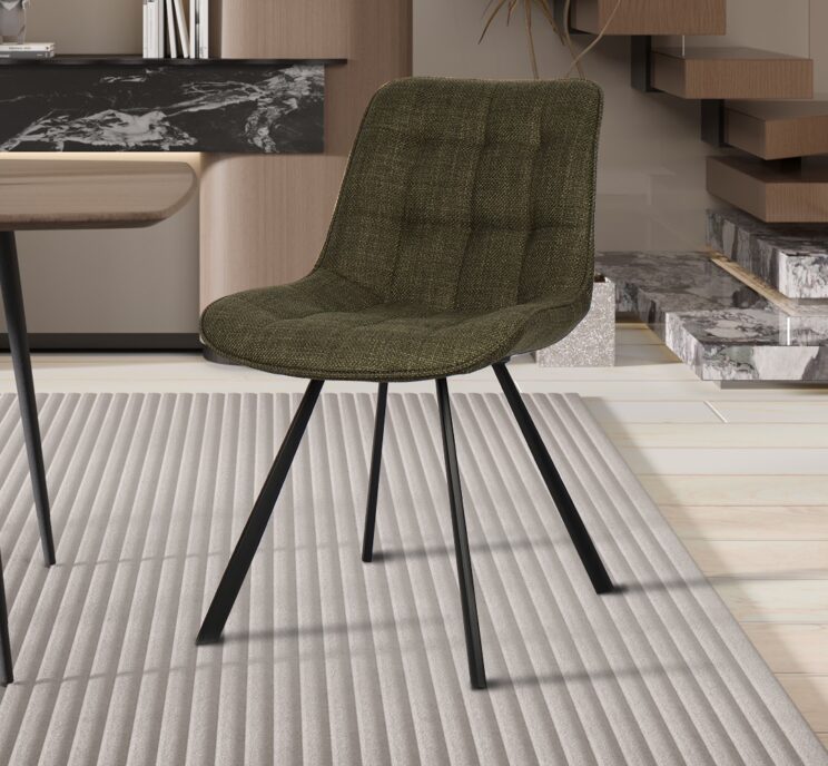 Chaise en tissu "Ariba"