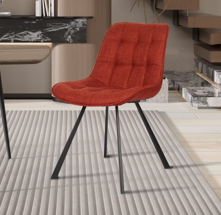 Chaise en tissu "Ariba"