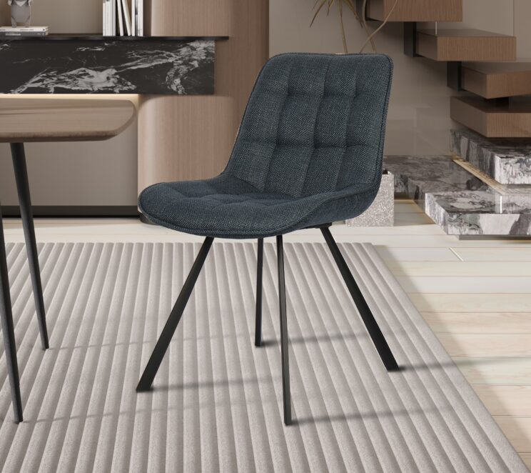 Chaise en tissu "Ariba"