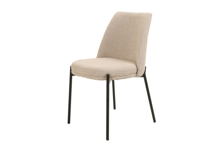 Chaise en tissu bouclé "Ella" - Image 4