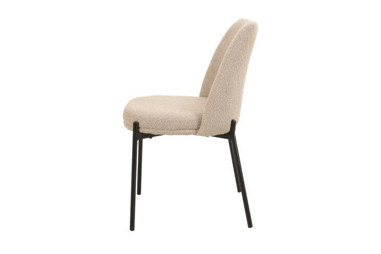 Chaise en tissu bouclé "Ella" - Image 5