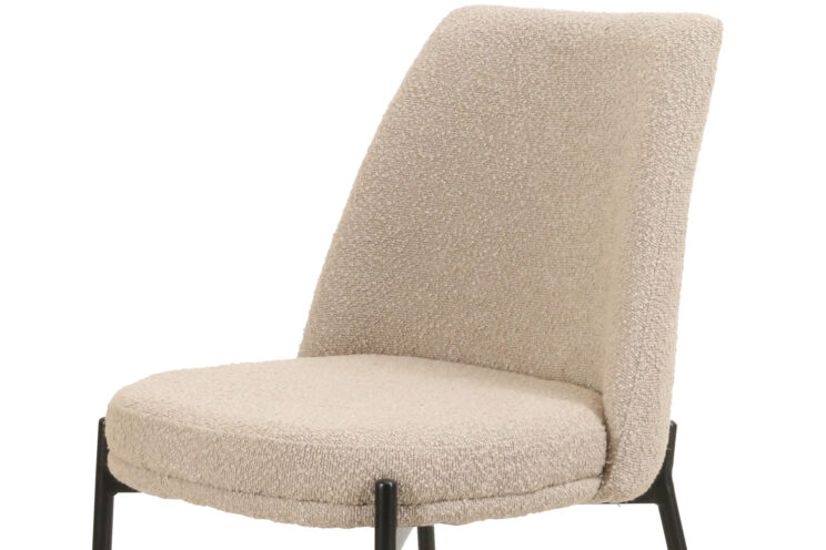 Chaise en tissu bouclé "Ella" - Image 7