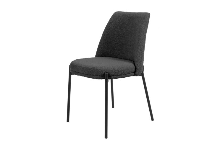Chaise en tissu bouclé "Ella" - Image 4