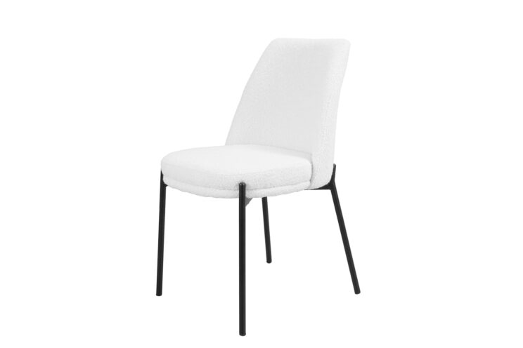 Chaise en tissu bouclé "Ella" - Image 4