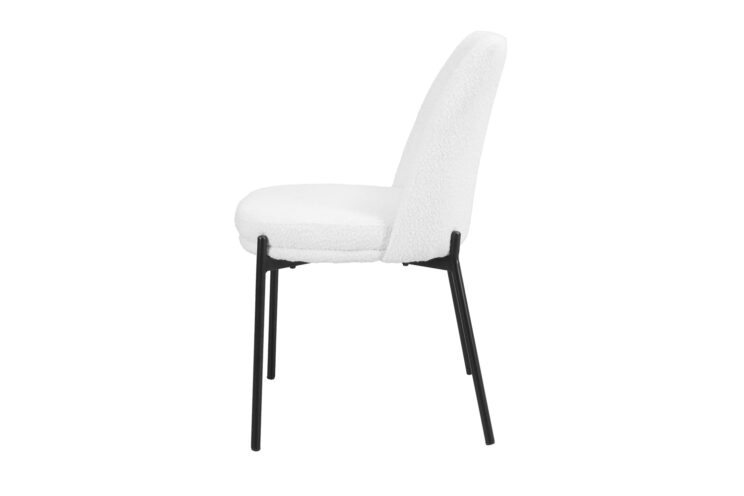Chaise en tissu bouclé "Ella" - Image 5