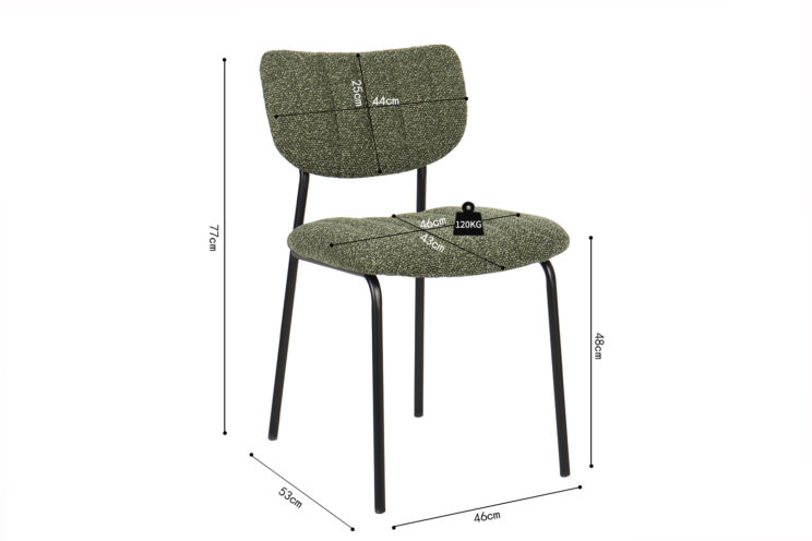 Chaise en tissu "Antura" - Image 9