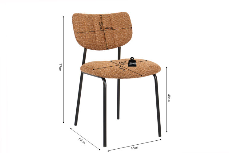 Chaise en tissu "Antura" - Image 9