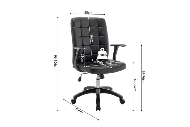 Chaise de bureau "Luka" - Image 8