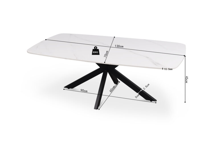 Table basse en pierre marbré "Apollo" - Image 7