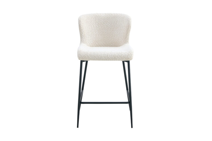 Tabouret en tissu bouclé "Lisa" - Image 3