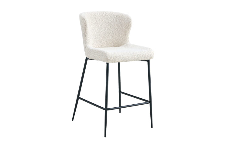 Tabouret en tissu bouclé "Lisa" - Image 4