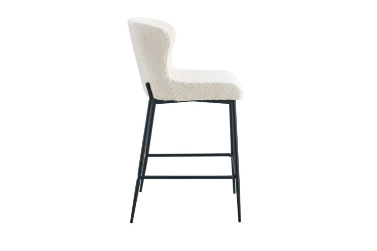 Tabouret en tissu bouclé "Lisa" - Image 5