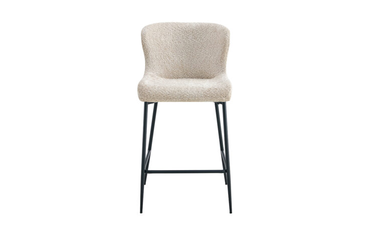Tabouret en tissu bouclé "Lisa" - Image 3
