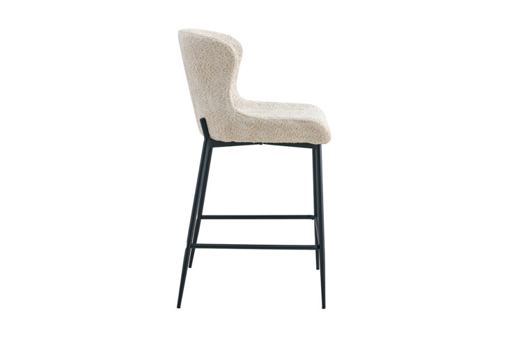 Tabouret en tissu bouclé "Lisa" - Image 5