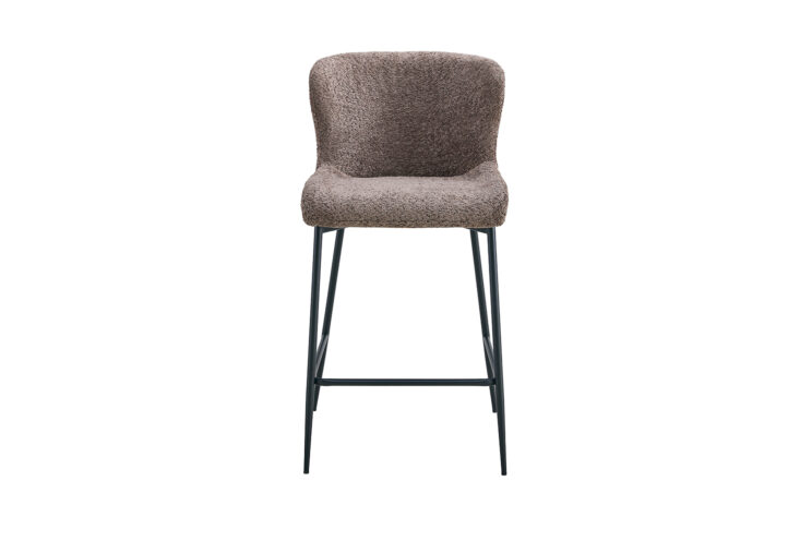 Tabouret en tissu bouclé "Lisa" - Image 3