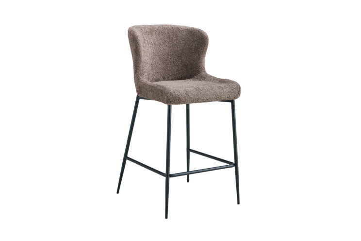 Tabouret en tissu bouclé "Lisa" - Image 4