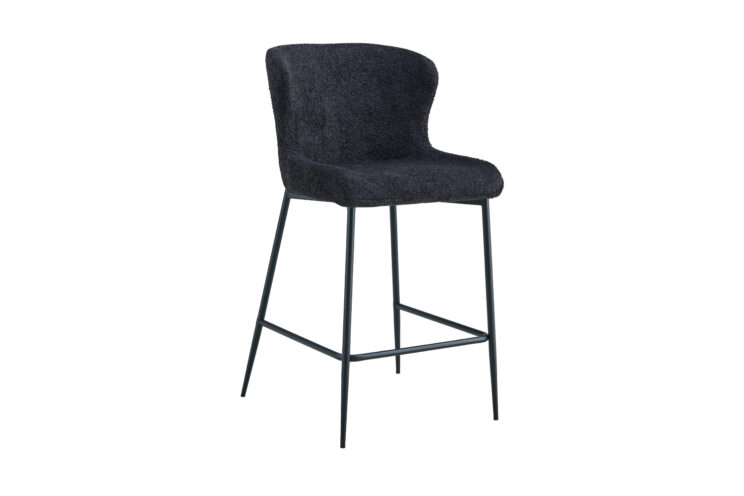 Tabouret en tissu bouclé "Lisa" - Image 4