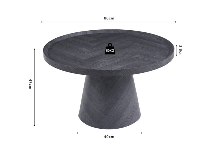 Table basse ronde "Manus" - Image 6