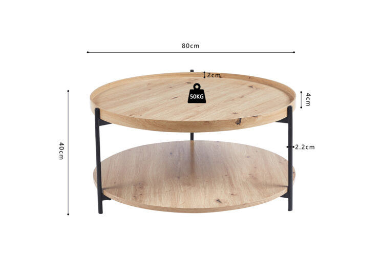 Table basse ronde "Dalina" - Image 6