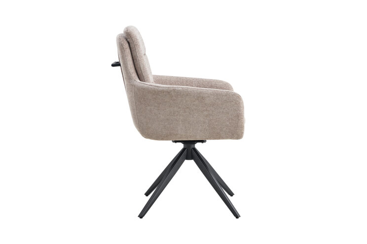 Chaise en tissu pivotante "Lisold" - Image 4