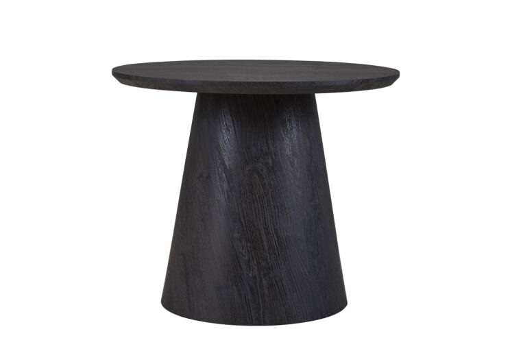 Table d'appoint ronde "Miklos" 60cm décor brun foncé - Image 4