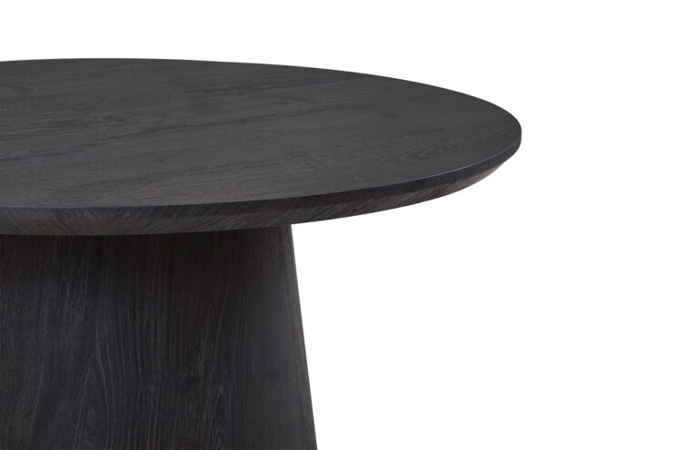Table basse ronde "Miklos" 80cm décor brun foncé - Image 6