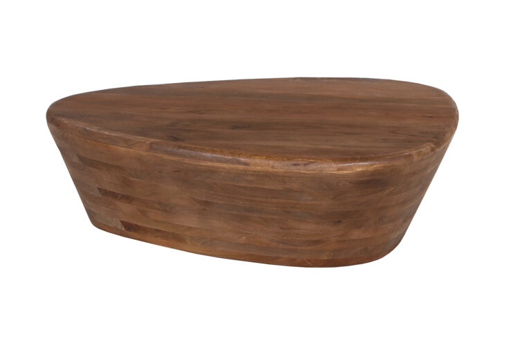 Table basse "Evan" en bois de manguier brun clair - Image 3