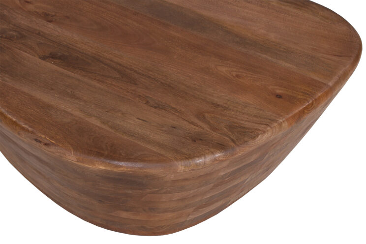 Table basse "Evan" en bois de manguier brun clair - Image 5
